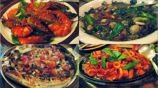 Matutina's Seafood Restaurant best-sellers (Photo by Robbie Bautista)