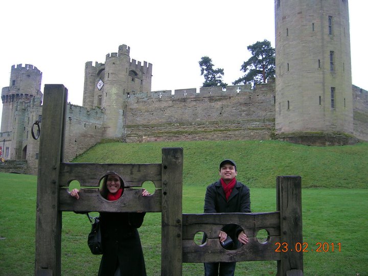 Outside Warwick Castle (look at Carlo LOL madaya!)