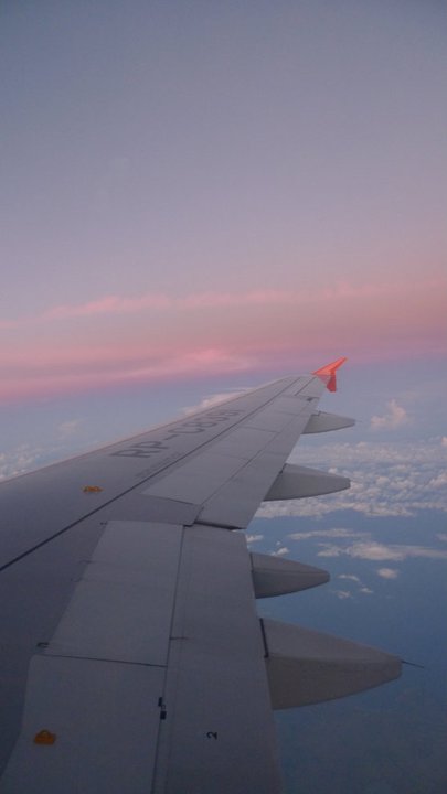 Flying away from Manila