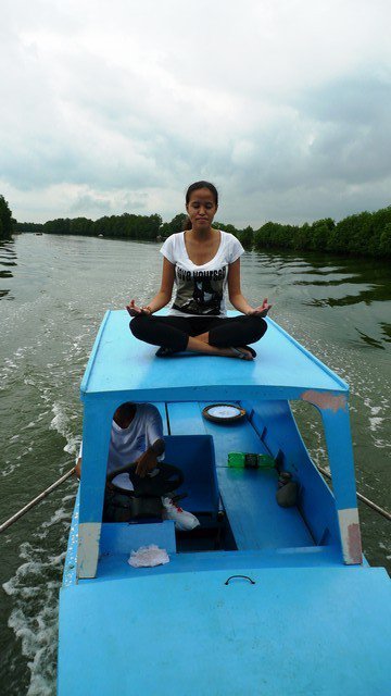 Meditating by the River =))