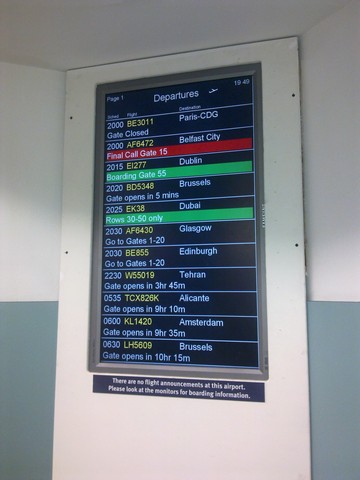 From Birmingham to Dubai. Ready for boarding...
