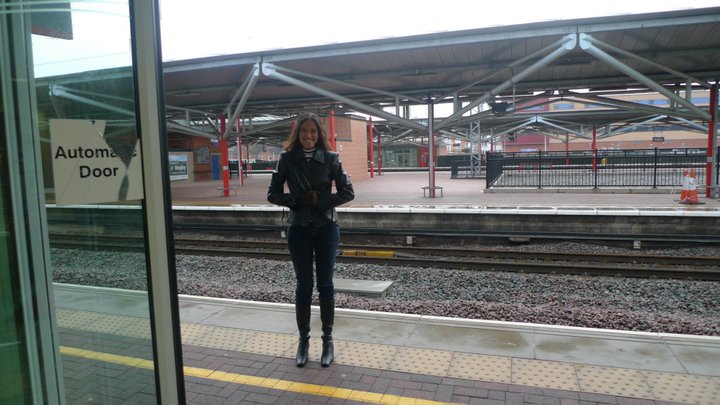At the Rugby Railway Station