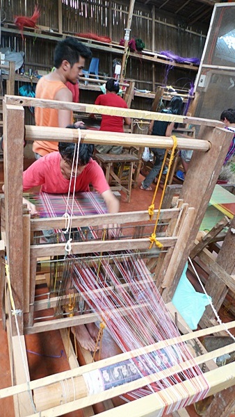 Weaver at work