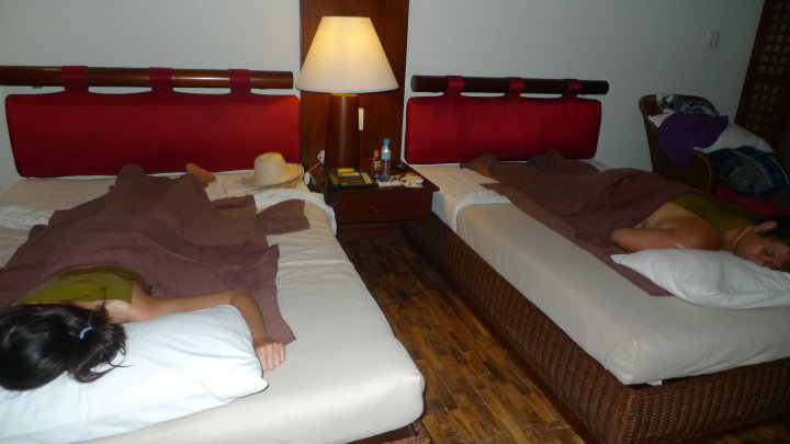 Fell asleep after a great massage courtesy of Amuma Spa in Cebu (March 2010)