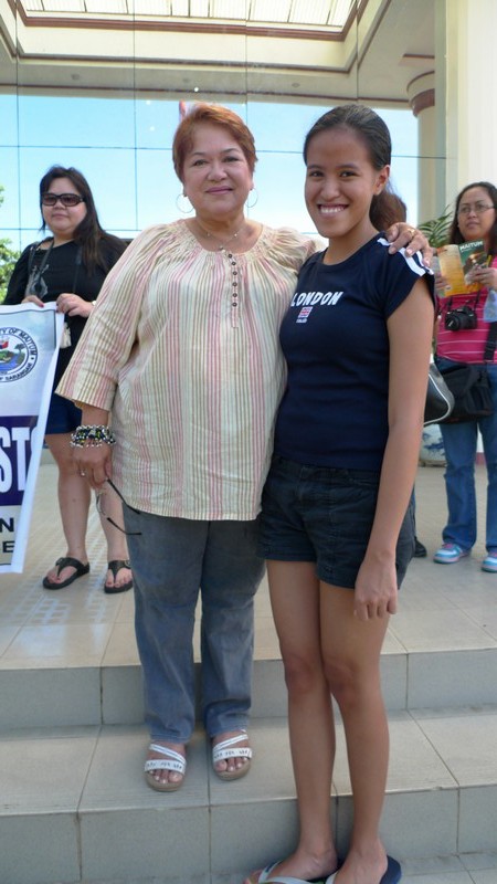 Photo op with the beautiful Mayor Perret of Maitum, Sarangani