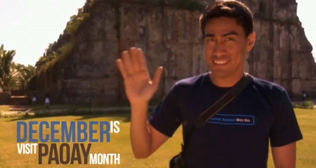 Ramon Bautista in Paoay, Kumakaway!