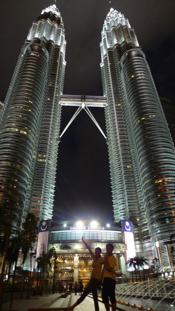 Me and Edward outside Petronas Twin Towers