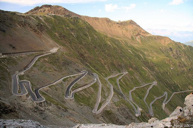 Stelvio Pass in Italy
