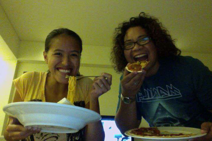 Pasta and Pizza for Midnight Snack =P