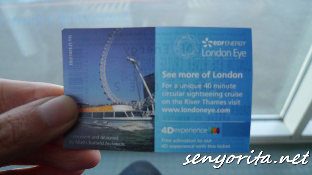 My London Eye River Cruise Pass!