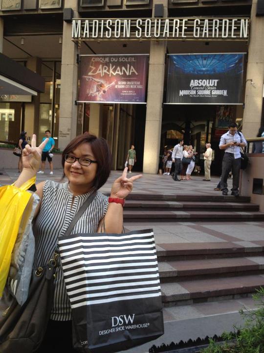 Someone surely enjoyed her time at the Madison Square Garden :P