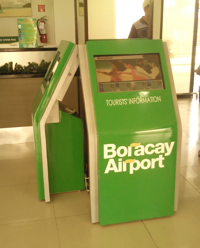 Tourists' Information Machine at Boracay Airport