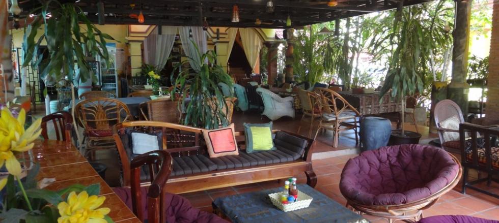 Lounge and Restaurant area of Victory Guesthouse - ideal for digital nomads