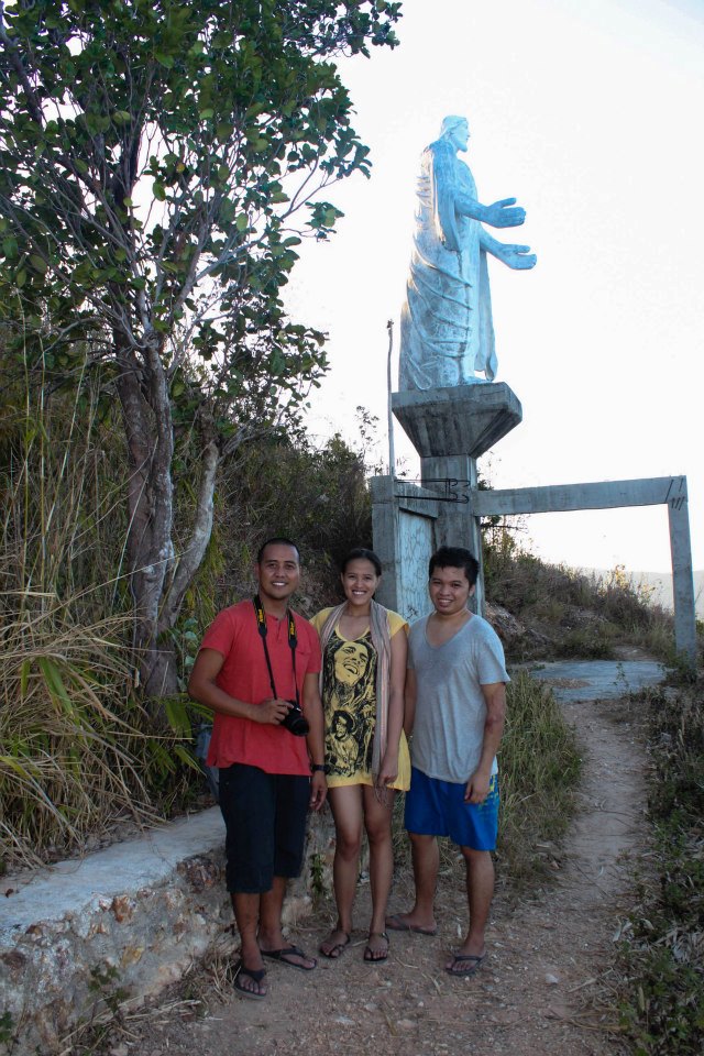 With Jun and Yoshke at Culion's Aguila viewpoint