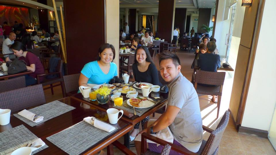 Breakfast turned Business Meeting. LOL :P