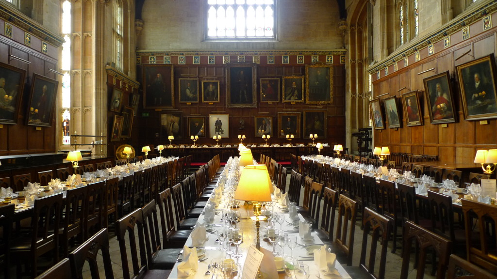 The famous Dining Hall of Christ Church. Harry Potter fans will surely recognize.