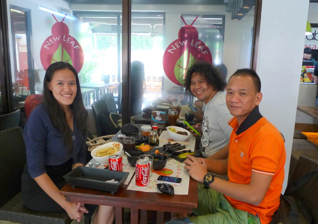 Lunch with Eric and Simon before traveling to Lingayen