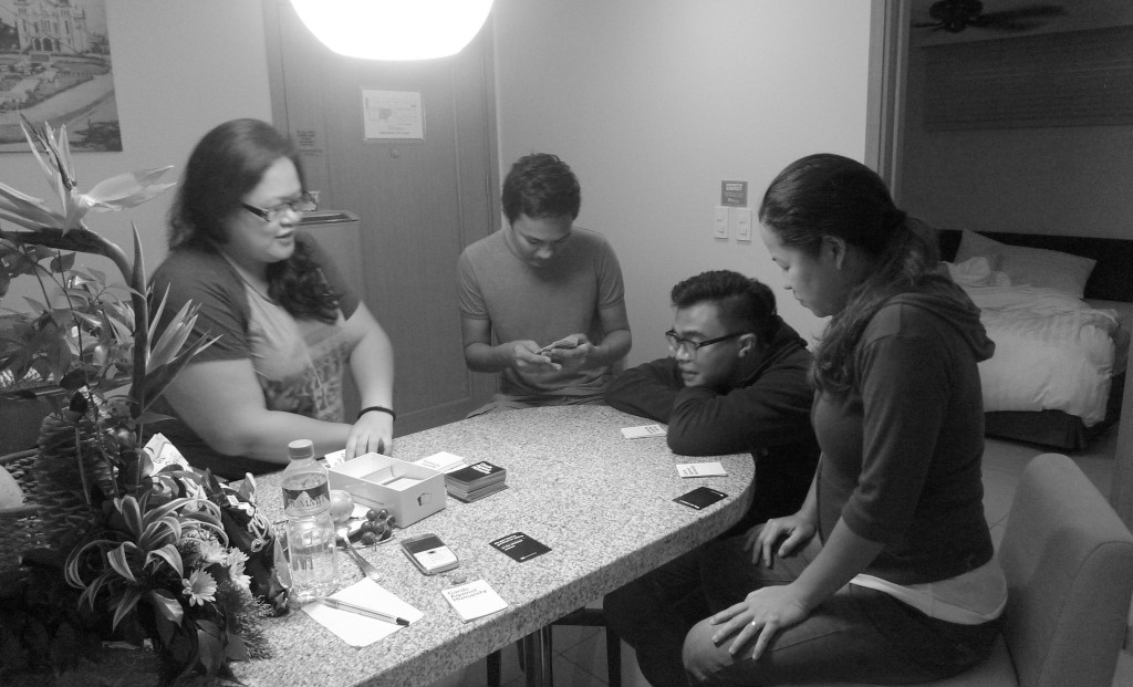 Playing card games with friends makes staycation fun!