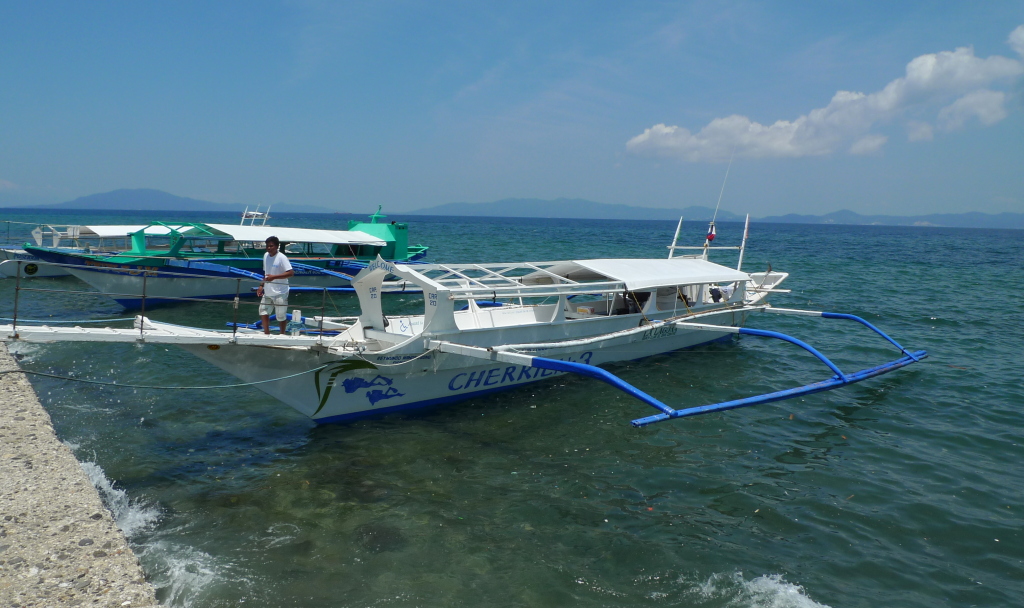 Private boat waiting at Berberabe Port