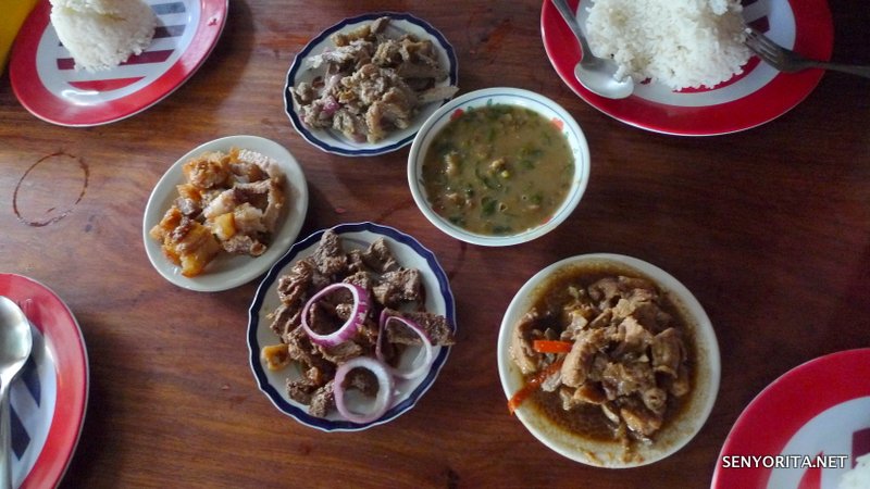 Delicious Ilocano favorites served in a carinderia
