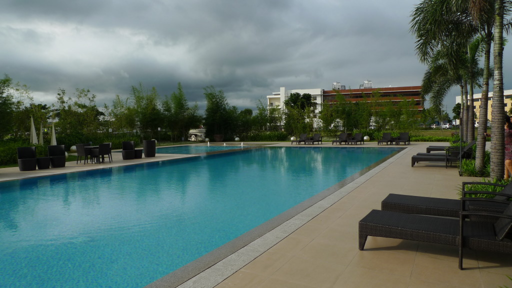 The Swimming Pool is inviting despite the unpredictable weather.