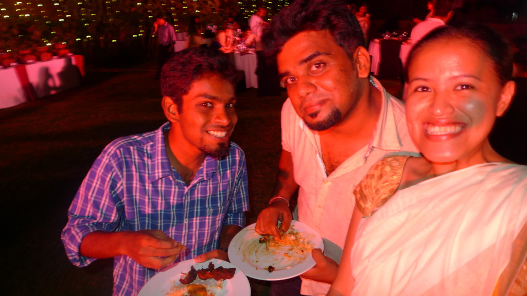 With my friends Arun and Vineeth :D 