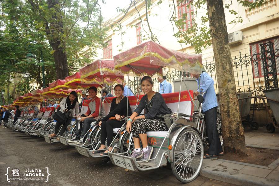 Let the Hanoi Cyclo Tour begin! | Photo Credit: Shayla Sanchez