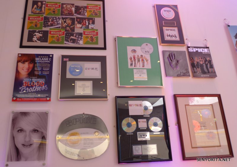 Walkers Crisps wrappers and some Spice Girls awards