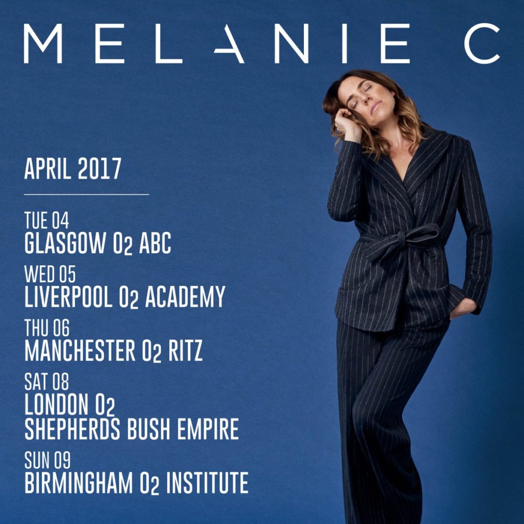 Melanie C Version of Me Tour - UK Schedule