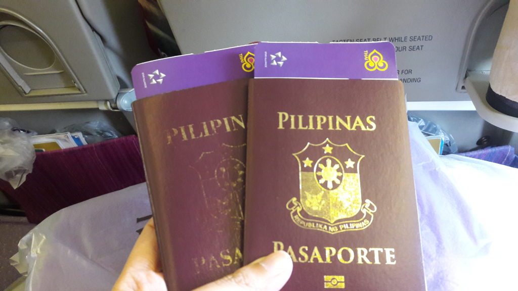 Our passports!