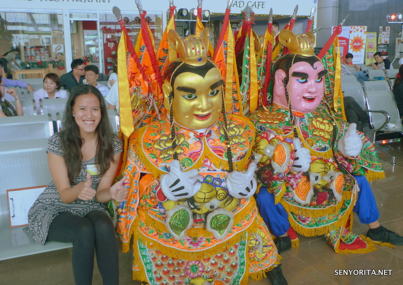 With Taiwanese Mascots at DMIA's Boarding Area