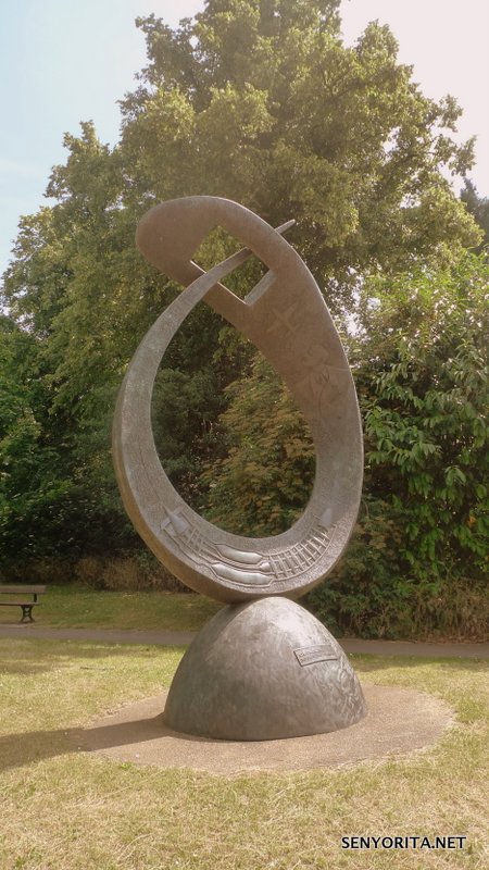 Sir Frank Whittle Statue in Rugby, Warwickshire